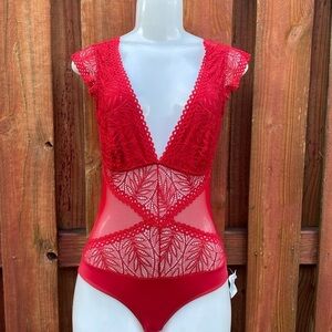 Women’s Red Bodysuit Size M